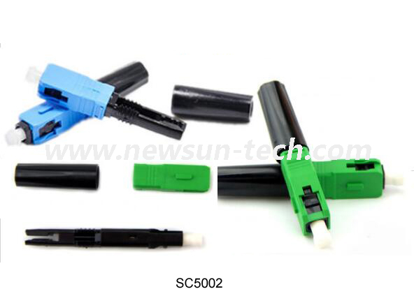 SC UPC APC Singlemode 0.9/2.0/3.0mm Pre-polished Ferrule Field Assembly Connector Fast/Quick Connector