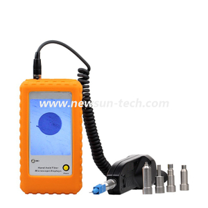 NS-KT100 250X Handheld Fiber Optic Inspection Probe Microscope with FT-Display Screen LCD for LC/SC/FC Connectors