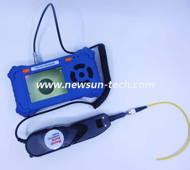 NS-NYT08 400X Handheld Fiber Optic Inspection Probe Microscope for LC/SC/FC Connectors