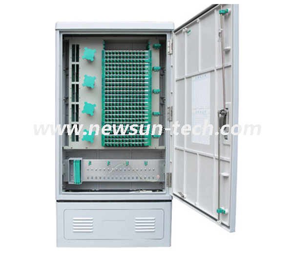 288 Cores Outdoor SMC Waterproof Optic Fiber Distribution Cabinet
