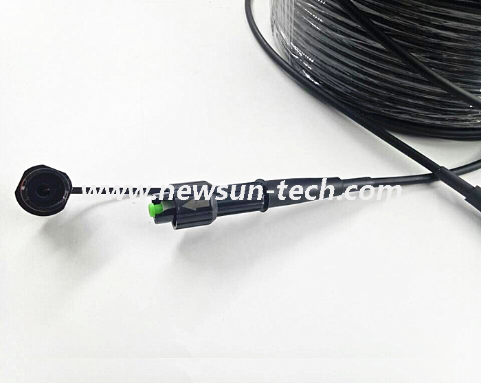 Waterproof Fiber Optic Mini SC Reinforced FTTA Patch Cord